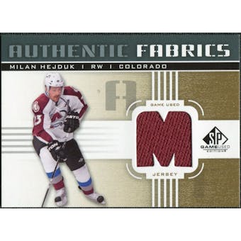 2011/12 Upper Deck SP Game Used Authentic Fabrics Gold #AFHE4 Milan Hejduk M D