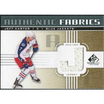 2011/12 Upper Deck SP Game Used Authentic Fabrics Gold #AFJC3 Jeff Carter J D