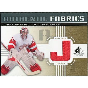 2011/12 Upper Deck SP Game Used Authentic Fabrics Gold #AFJH3 Jim Howard J D