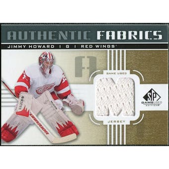 2011/12 Upper Deck SP Game Used Authentic Fabrics Gold #AFJH4 Jim Howard M C