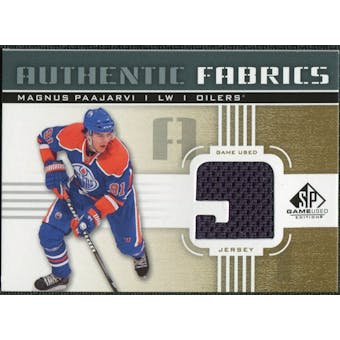2011/12 Upper Deck SP Game Used Authentic Fabrics Gold #AFMP2 Magnus Paajarvi 9 C