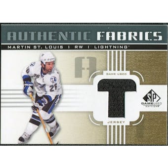 2011/12 Upper Deck SP Game Used Authentic Fabrics Gold #AFMS3 Martin St. Louis T D