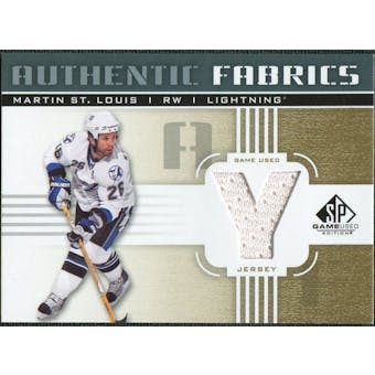 2011/12 Upper Deck SP Game Used Authentic Fabrics Gold #AFMS4 Martin St. Louis Y C