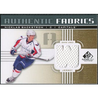 2011/12 Upper Deck SP Game Used Authentic Fabrics Gold #AFNB4 Nicklas Backstrom W D