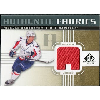 2011/12 Upper Deck SP Game Used Authentic Fabrics Gold #AFNB1 Nicklas Backstrom A D