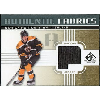 2011/12 Upper Deck SP Game Used Authentic Fabrics Gold #AFNH2 Nathan Horton P D