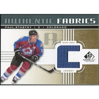 2011/12 Upper Deck SP Game Used Authentic Fabrics Gold #AFPA4 Paul Stastny C C