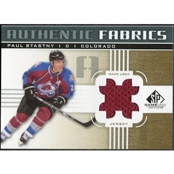 2011/12 Upper Deck SP Game Used Authentic Fabrics Gold #AFPA1 Paul Stastny # C