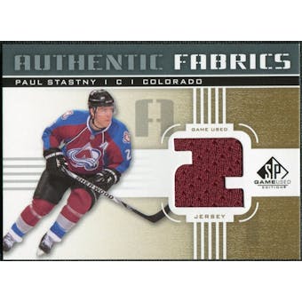 2011/12 Upper Deck SP Game Used Authentic Fabrics Gold #AFPA2 Paul Stastny 2 C