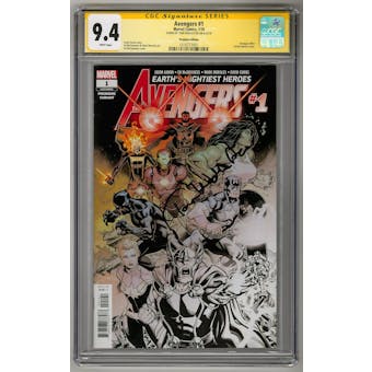 Avengers #1 CGC 9.4 Tom Hiddleston Signature Series (Premiere Variant) (W) *1518777001*
