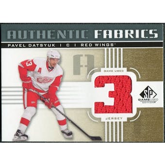 2011/12 Upper Deck SP Game Used Authentic Fabrics Gold #AFPD3 Pavel Datsyuk 3 D