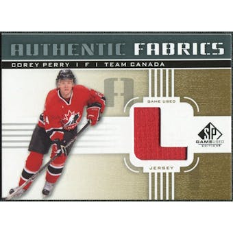 2011/12 Upper Deck SP Game Used Authentic Fabrics Gold #AFPE3 Corey Perry L C