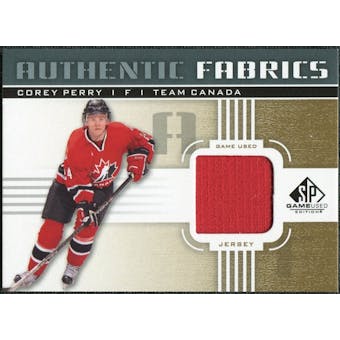 2011/12 Upper Deck SP Game Used Authentic Fabrics Gold #AFPE1 Corey Perry D C