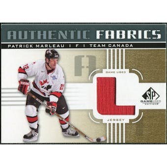 2011/12 Upper Deck SP Game Used Authentic Fabrics Gold #AFPM3 Patrick Marleau L C