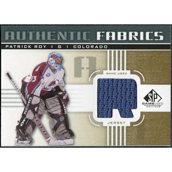2011/12 Upper Deck SP Game Used Authentic Fabrics Gold #AFPR3 Patrick Roy R C