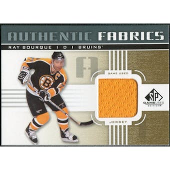 2011/12 Upper Deck SP Game Used Authentic Fabrics Gold #AFRB4 Ray Bourque D D