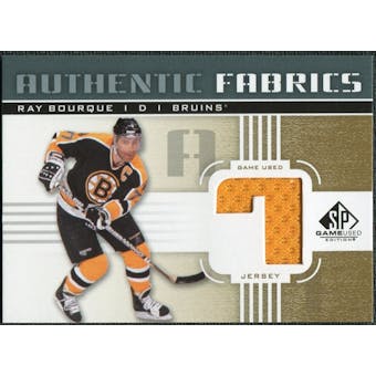 2011/12 Upper Deck SP Game Used Authentic Fabrics Gold #AFRB2 Ray Bourque 7 C