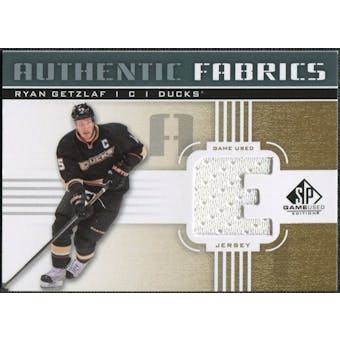 2011/12 Upper Deck SP Game Used Authentic Fabrics Gold #AFRG1 Ryan Getzlaf E D