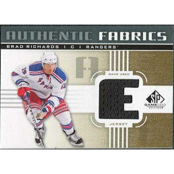 2011/12 Upper Deck SP Game Used Authentic Fabrics Gold #AFRI2 Brad Richards E D