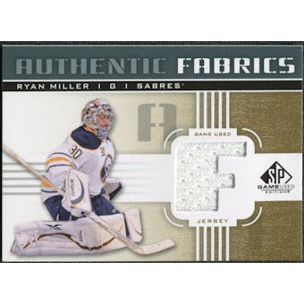 2011/12 Upper Deck SP Game Used Authentic Fabrics Gold #AFRM2 Ryan Miller F C