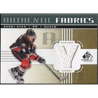 2011/12 Upper Deck SP Game Used Authentic Fabrics Gold #AFRY4 Bobby Ryan Y D