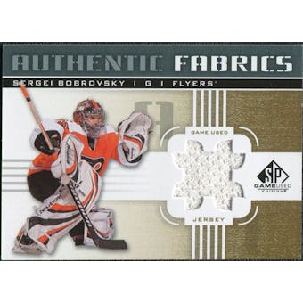 2011/12 Upper Deck SP Game Used Authentic Fabrics Gold #AFSB1 Sergei Bobrovsky # D