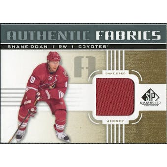 2011/12 Upper Deck SP Game Used Authentic Fabrics Gold #AFSD2 Shane Doan D C