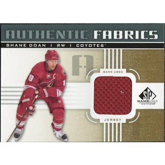 2011/12 Upper Deck SP Game Used Authentic Fabrics Gold #AFSD4 Shane Doan O D