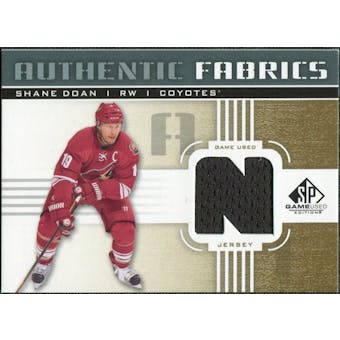 2011/12 Upper Deck SP Game Used Authentic Fabrics Gold #AFSD3 Shane Doan N C