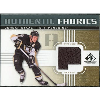 2011/12 Upper Deck SP Game Used Authentic Fabrics Gold #AFST3 Jordan Staal P D