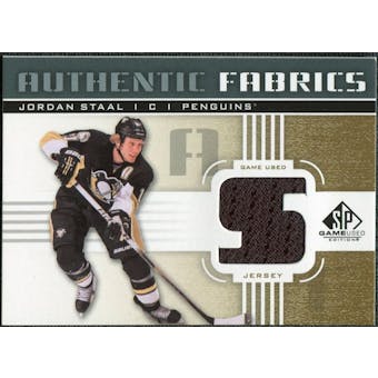2011/12 Upper Deck SP Game Used Authentic Fabrics Gold #AFST4 Jordan Staal S C