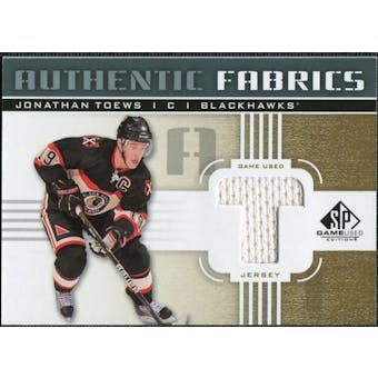 2011/12 Upper Deck SP Game Used Authentic Fabrics Gold #AFTO4 Jonathan Toews T C