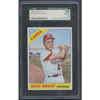 1966 Topps Baseball #103 Dick Groat SGC 88 (NM-MT) *3015