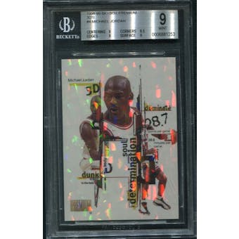 1998/99 SkyBox Premium 3D's #4 Michael Jordan BGS 9 Mint *1253