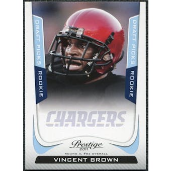 2011 Panini Prestige Draft Picks Light Blue #299 Vincent Brown /999