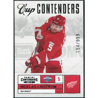 2011/12 Panini Contenders #111 Nicklas Lidstrom CC /999