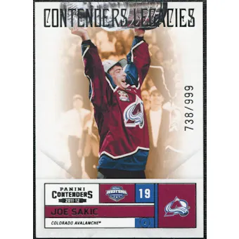 2011/12 Panini Contenders #155 Joe Sakic CC /999