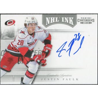 2011/12 Panini Contenders NHL Ink #9 Justin Faulk Autograph