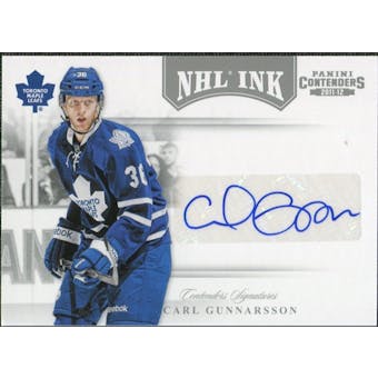 2011/12 Panini Contenders NHL Ink #62 Carl Gunnarsson Autograph