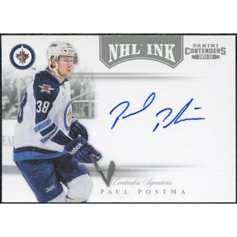 2011/12 Panini Contenders NHL Ink #68 Paul Postma Autograph
