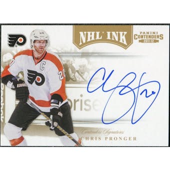 2011/12 Panini Contenders NHL Ink Gold #45 Chris Pronger Autograph /25