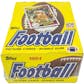 1984 Topps Football Wax Box - Non X-Out