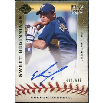 2009 Upper Deck Sweet Spot #109 Everth Cabrera RC Autograph 432/699