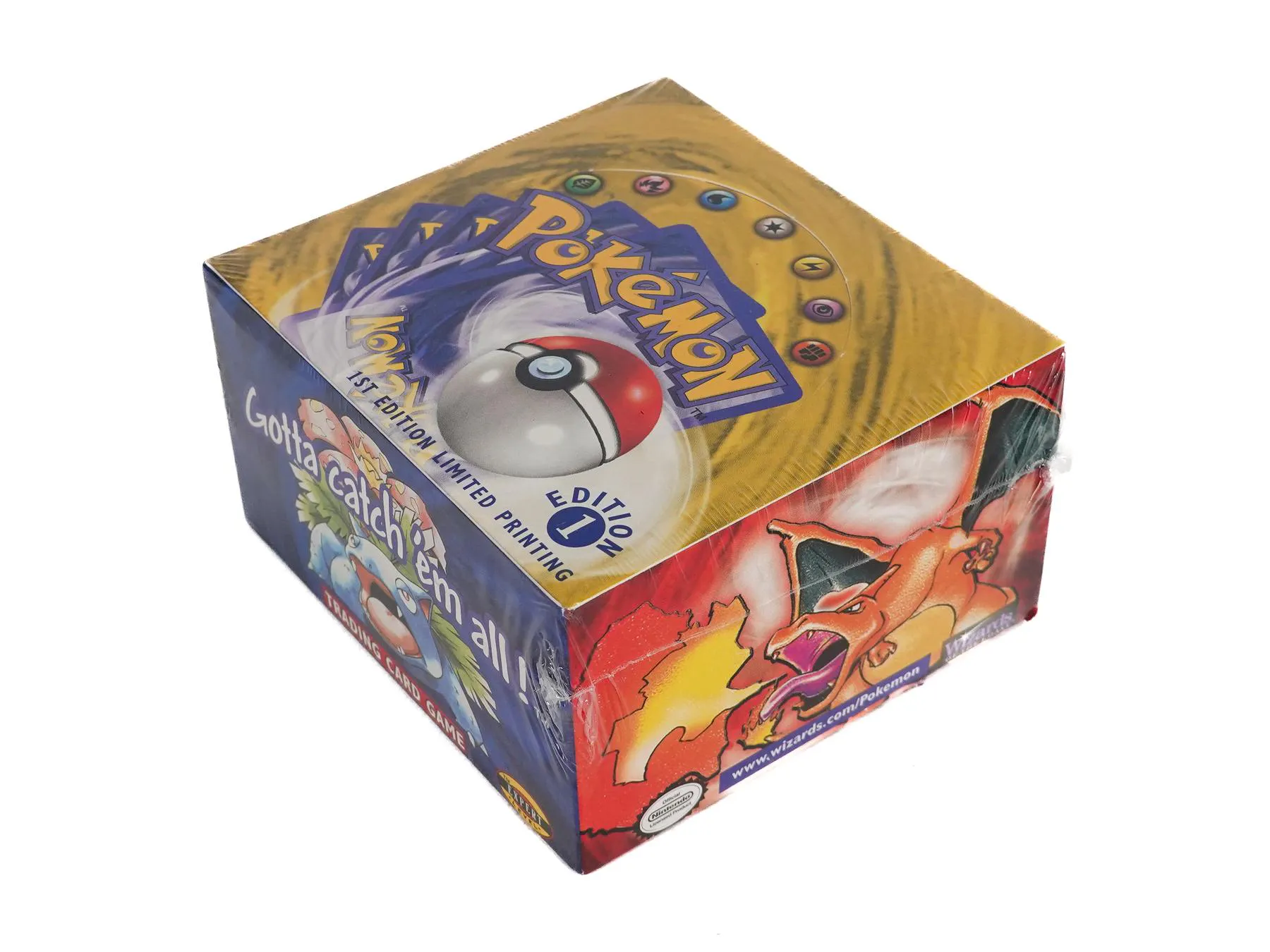 Pokemon Base Set 1 Booster Box 1st Edition Shadowless Limited Printing Cut in Shrink | DA Card World Pokemon Base Set 1 Booster Box 1st Edition Shadowless Limited Printing Cut in Shrink | DA Card World