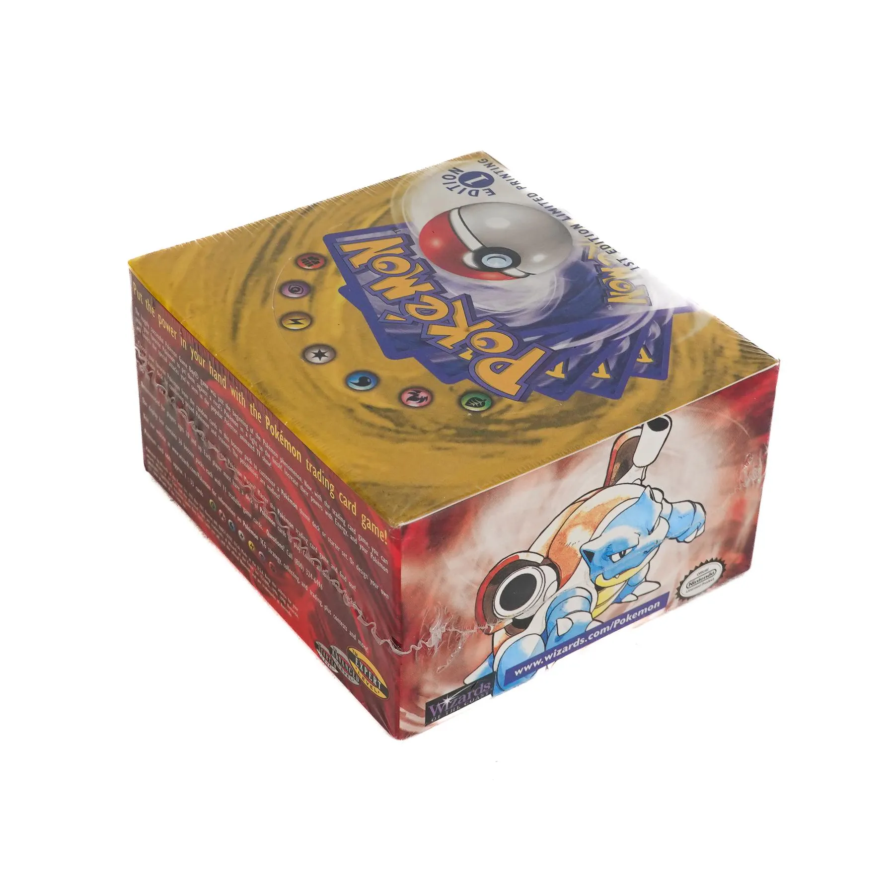 Pokemon Base Set 1 Booster Box 1st Edition Shadowless Limited Printing Cut in Shrink | DA Card World Pokemon Base Set 1 Booster Box 1st Edition Shadowless Limited Printing Cut in Shrink | DA Card World