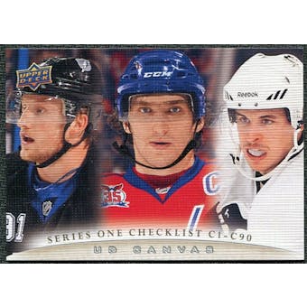 2011/12 Upper Deck Canvas #C90 Sidney Crosby/Alex Ovechkin/Steven Stamkos