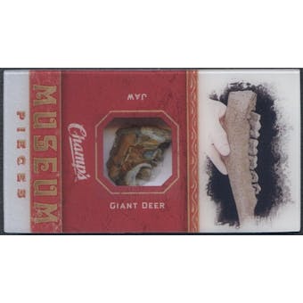 2009/10 Champ's Museum Pieces Mini #MPMGD Giant Deer Jaw