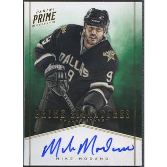 2011/12 Panini Prime #11 Mike Modano Prime Signatures Gold Auto #35/50