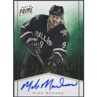 2011/12 Panini Prime #11 Mike Modano Prime Signatures Gold Auto #27/50