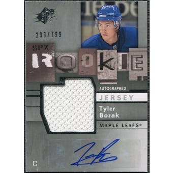 2009/10 Upper Deck SPx #173 Tyler Bozak RC Jersey Autograph /799